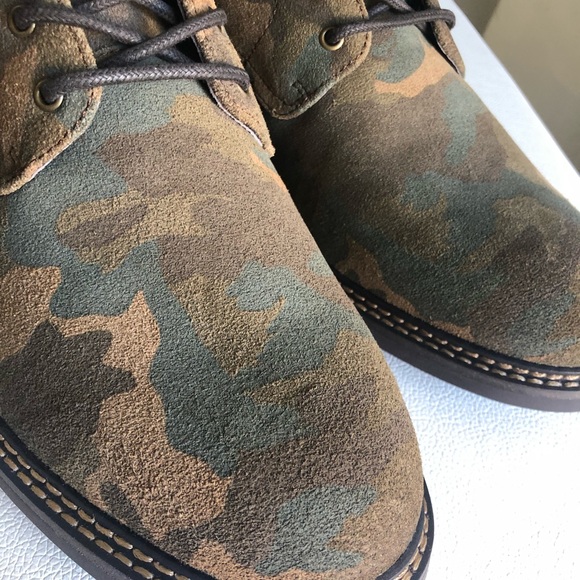 Mark Nason ithica camo leather lace-up boots 11 - Picture 8 of 15
